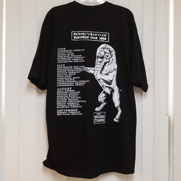 Vintage NWOT Rolling Stones SUPER RARE EUROPEN TEE - Picture 4 of 6